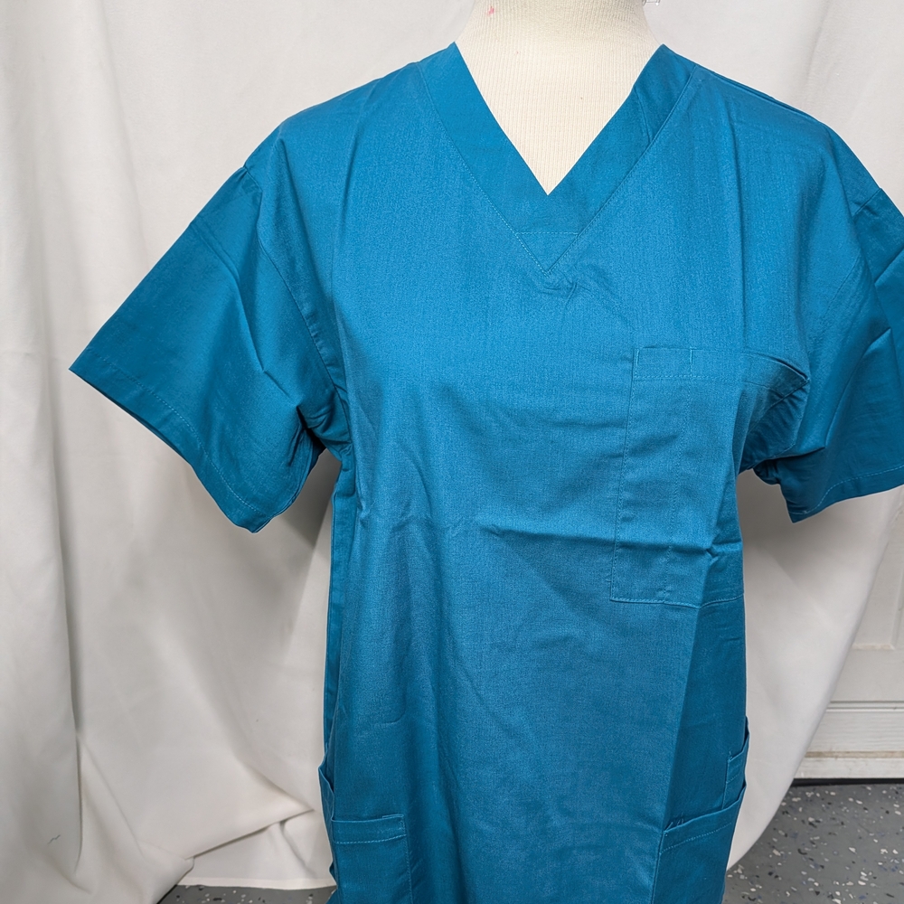 professional v-neck medical scrubs - assorted colors - size s